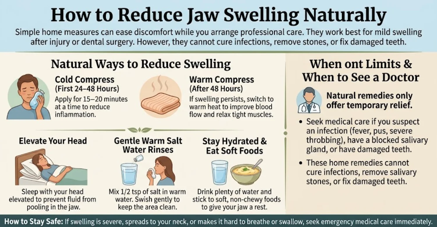 INFOGRAPHIC swollen jaw